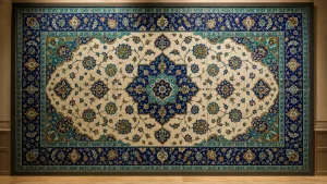 کاشی طرح سنتی اصفهان با لعاب مقاوم و نقش برجسته