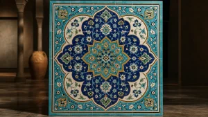کاشی سنتی عباس نژاد با نقش‌های اصیل برای دیوارهای شاخص