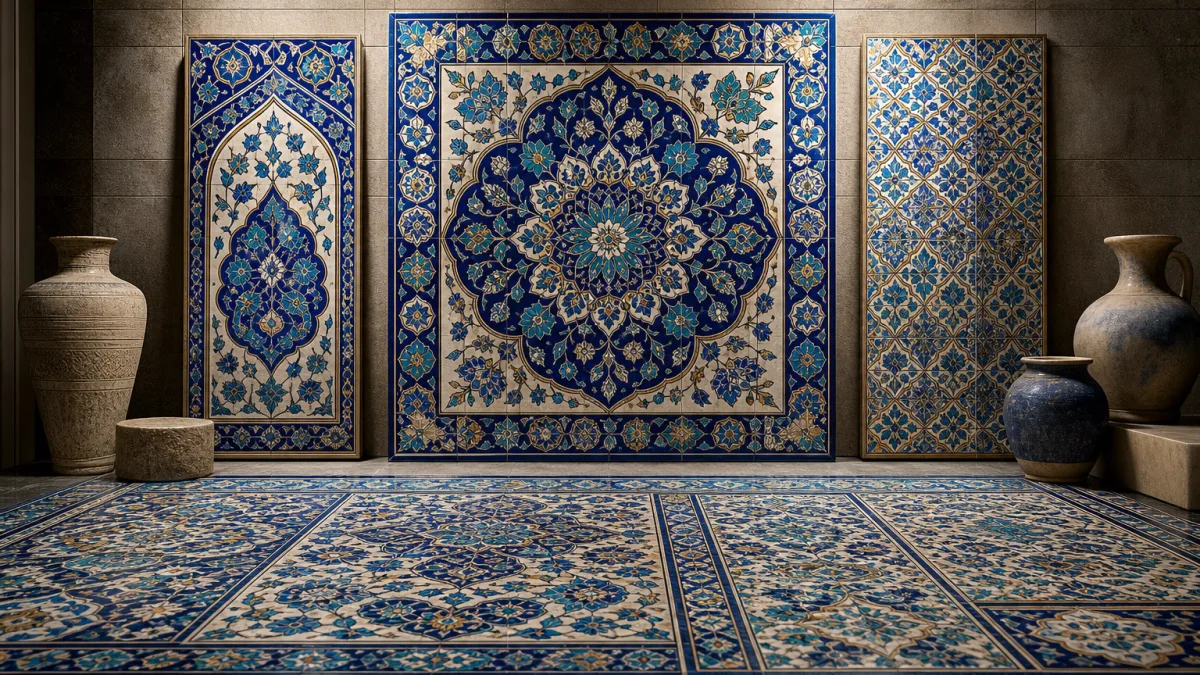 کاشی سنتی بنی هاشم با طرح اصیل و لعاب ماندگار