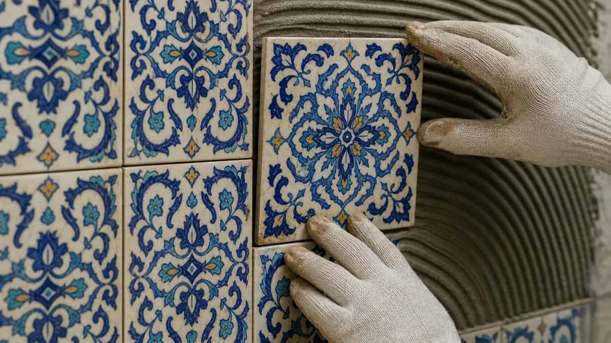 کاشی سنتی برای دیوار در فضاهای مناسب خانه و کافه