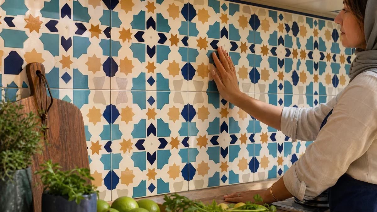 کاشی سنتی خشت آذین فام