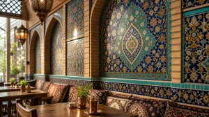 ساخت کاشی سنتی رستوران