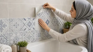 قیمت برچسب کاشی حمام ضد آب