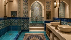 طراحان داخلی و طرح کاشی سنتی حمام