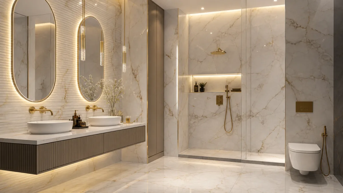کاشی حمام دستشویی لاکچری