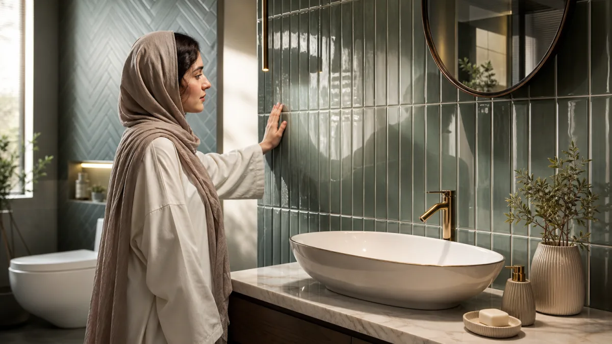 برای بازسازی لوکس کاشی حمام دستشویی لاکچری