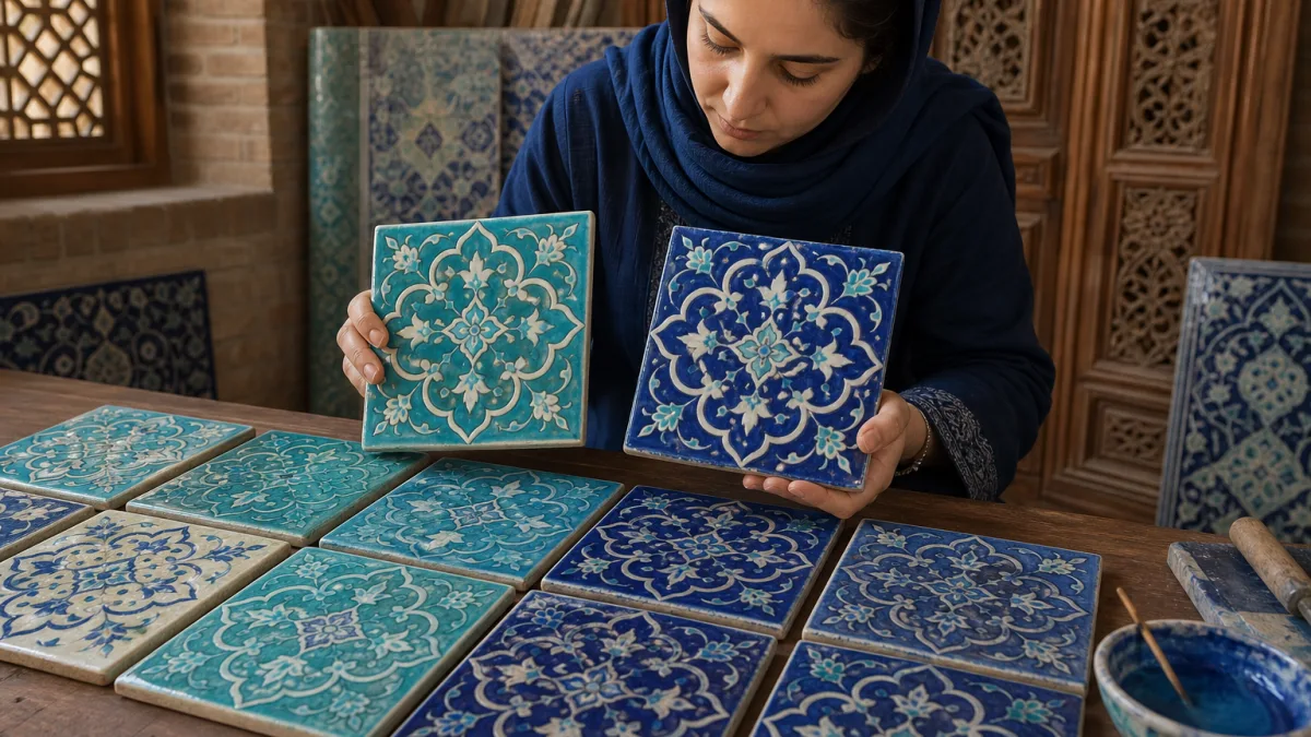 کاشی سنتی اصفهان و تفاوت‌های ساخت آن