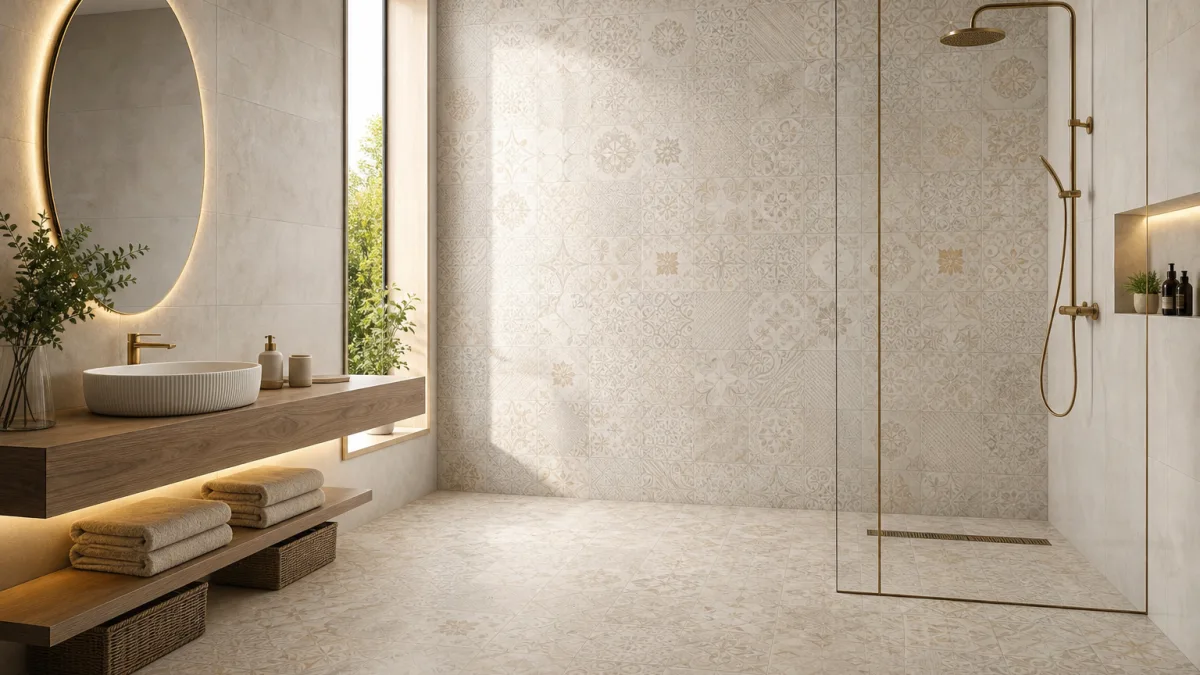 چطور کاشی حمام طرح دار انتخاب کنیم؟