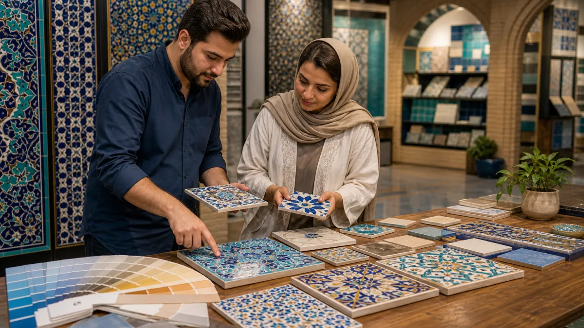 فروشگاه‌ها و بازار کاشی سنتی تهران