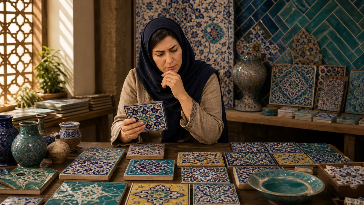سفال ایرانی و تفاوت کیفیت کاشی سنتی