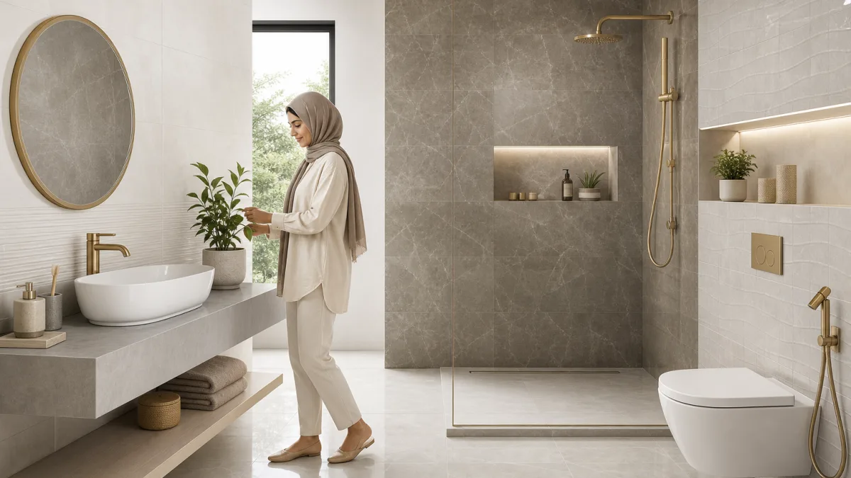 کاشی حمام و دستشویی سنتی یا مدرن؟