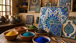 انتخاب رنگ کاشی های سنتی چگونه است؟