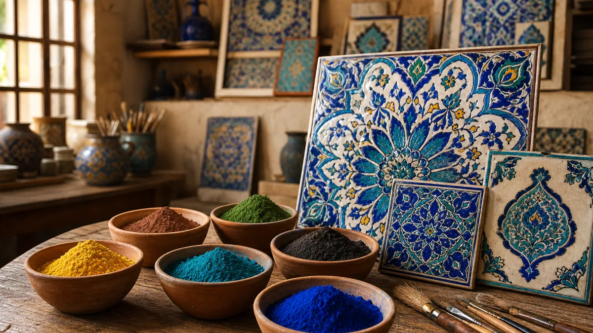 رنگ کاشی های سنتی
