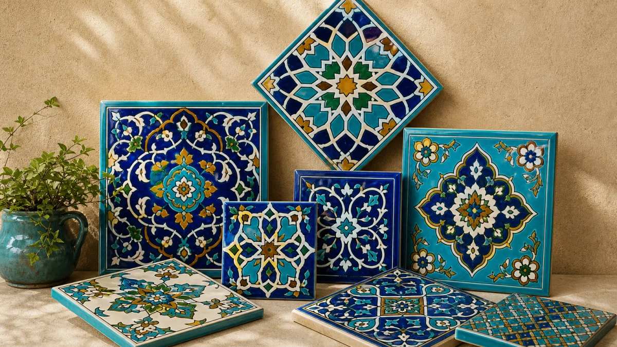 انتخاب رنگ کاشی های سنتی چگونه است؟