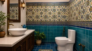 نگهداری آسان کاشی سنتی دستشویی