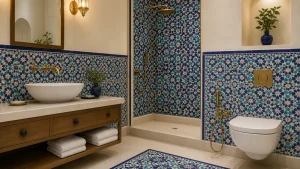 کاشی سنتی حمام و دستشویی ماندگار