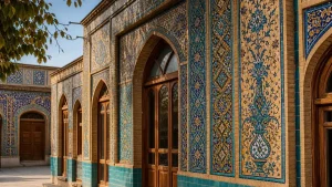 هویت معماری متمایز با کاشی سنتی نما