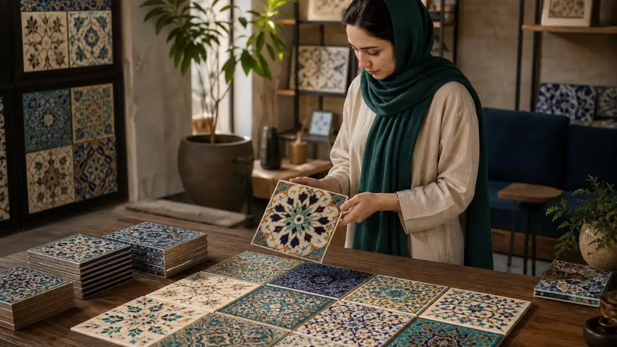 کاشی سنتی با سلام و دوام رنگ
